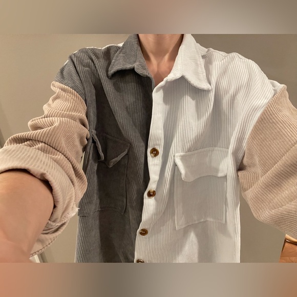 Corduroy Oversized Button Down - Picture 6 of 6